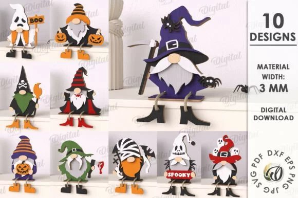 Halloween Gnomes Creativo Digital