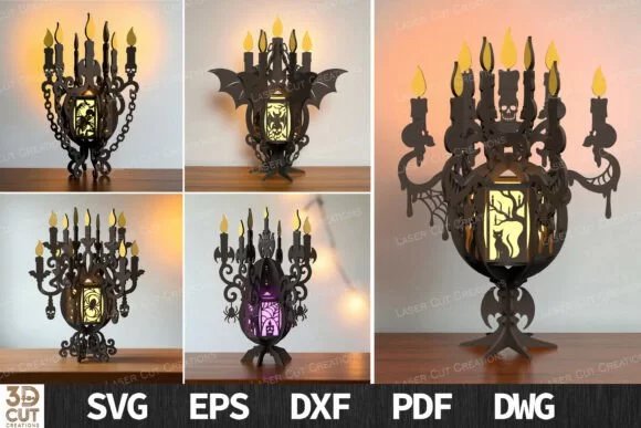 Halloween Gothic Chandelier Creativo Digital