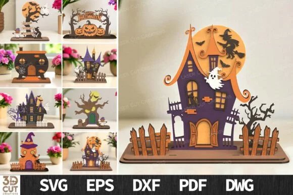 Halloween Haunted House Creativo Digital