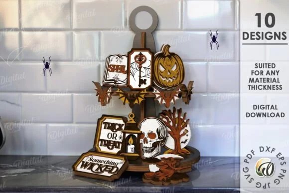 Halloween Tiered Tray Creativo Digital