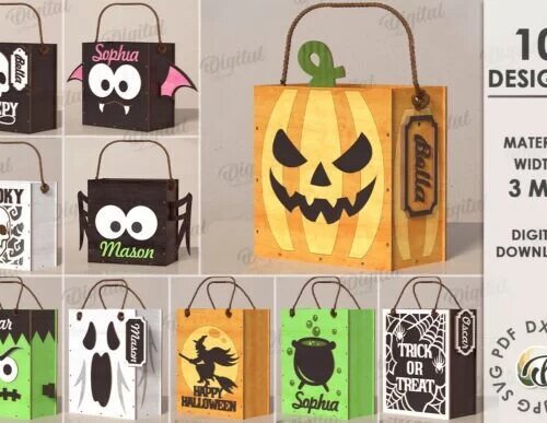 Halloween-Treat-Bags-creativo-digital Halloween Treat Bags Creativo Digital