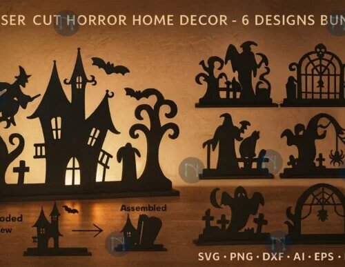 Laser Cut Horror Home Decor Creativo Digital
