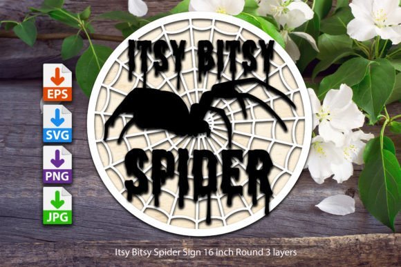 Arana Itsy Bitsy De 16 Pulgadas Redonda Creativo Digital