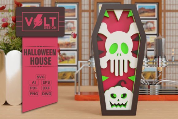 Ataud De Halloween Creativo Digital