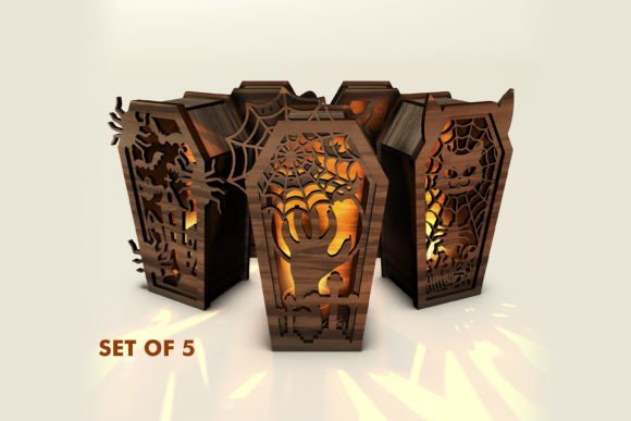 Ataudes Paquete De Candelabros Creativo Digital