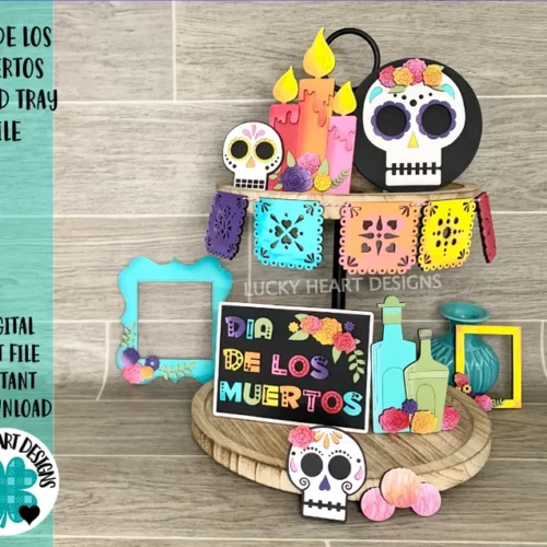 Bandeja Escalonada Del Dia De Los Muertos Creativo Digital