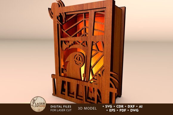 Caja De Luz De Halloween Para Decoracion Del Hogar Creativo Digital