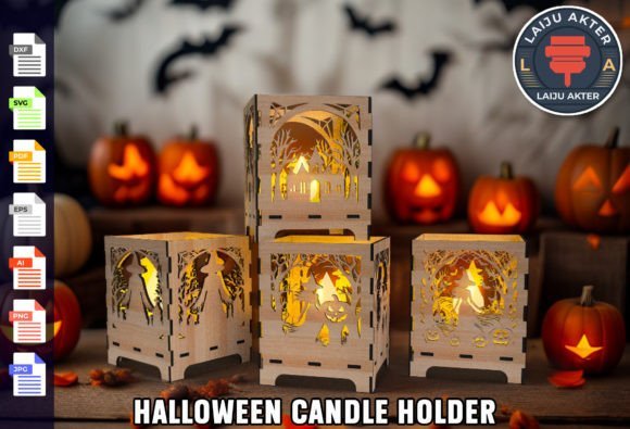 Candelabro Para Halloween Creativo Digital