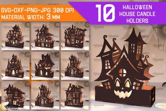 Candelabros Para Casa De Halloween Creativo Digital