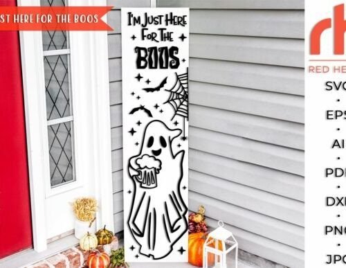 Cartel Fantasma Boos Creativo Digital