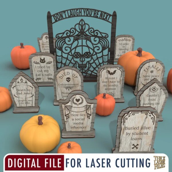 Cementerio Divertido Halloween Creativo Digital