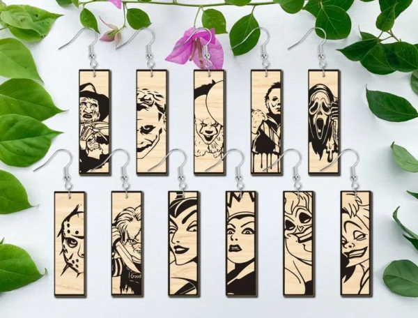 Pendientes De Halloween De Pelicula Creativo Digital