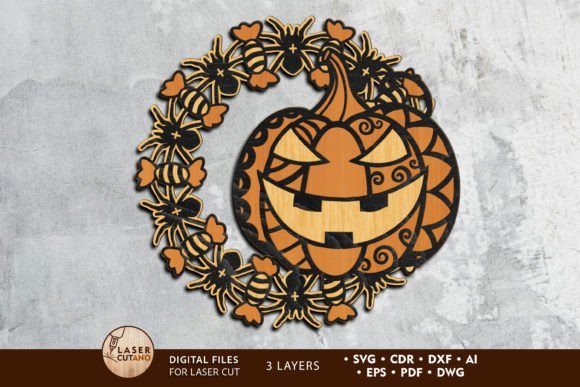 Percha Para Puerta Con Forma De Calabaza De Halloween Creativo Digital