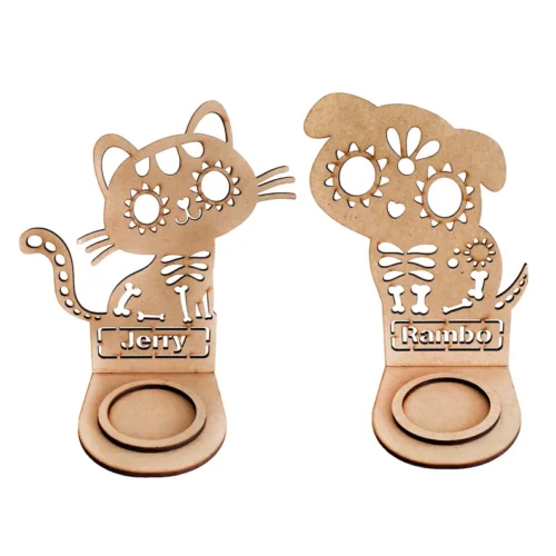 Portavelas Con Nombre Dia De Muertos Creativo Digital