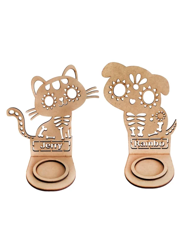 Portavelas Con Nombre Dia De Muertos Creativo Digital