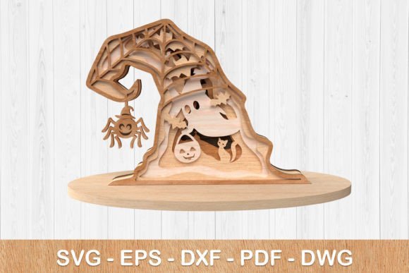 Sombrero De Bruja De Halloween Creativo Digital