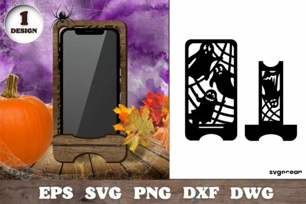 Soporte Para Telefono Con Forma De Fantasma De Halloween Creativo Digital