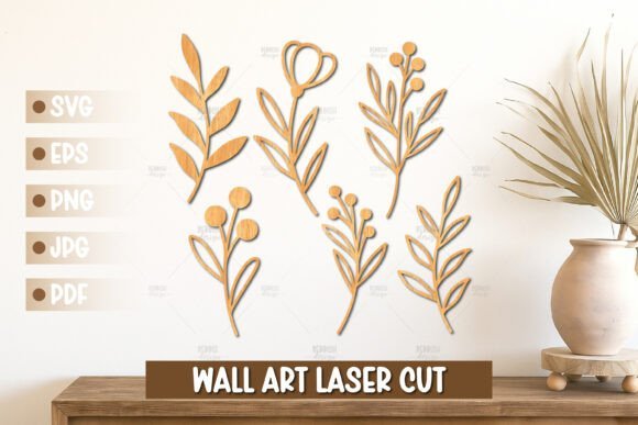 6 Arte Mural Floral Botanico Creativo Digital