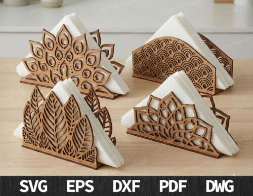 Decorative Napkin Holder SVG Bundle 140379526 Creativo Digital