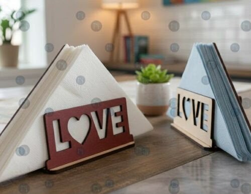 Laser Cut Napkin Holder Tissue 141783918 Creativo Digital