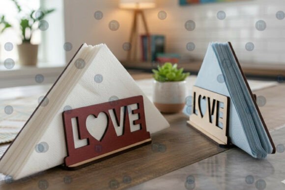 Laser Cut Napkin Holder Tissue 141783918 Creativo Digital