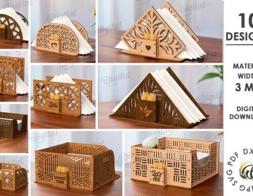 Napkin Holders With Toothpick Bundle 133535416 Creativo Digital