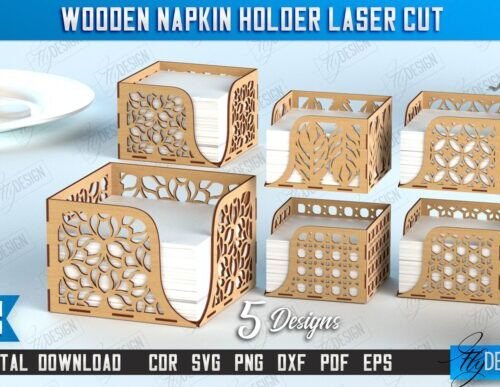 Wooden Napkin Holder Bundle 118284259 Creativo Digital