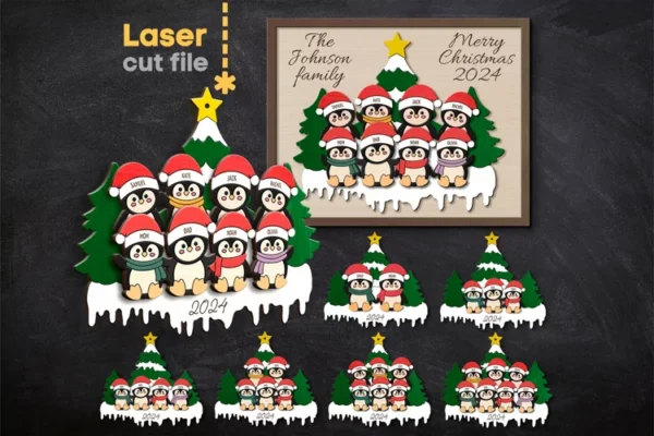 Arbol Genealogico De Pinguinos Creativo Digital