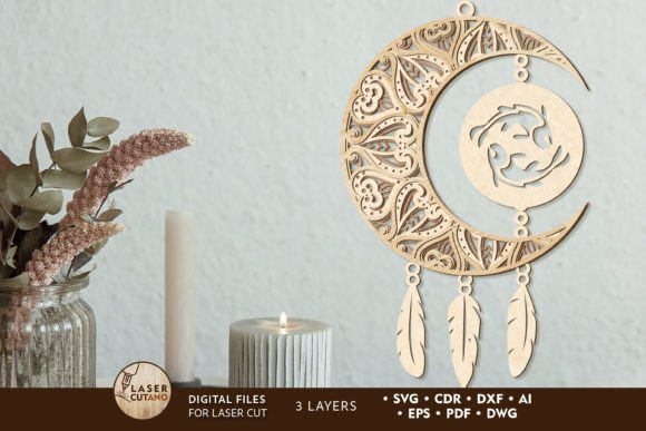 Atrapasuenos Piscis Creativo Digital