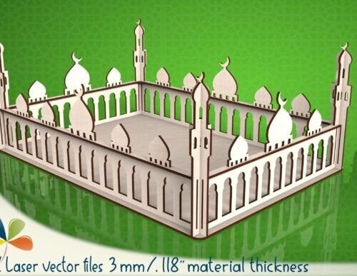 Caja De Dulces Para La Mezquita De Ramadan Creativo Digital