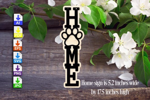 Senal De Hogar Mascotas Creativo Digital