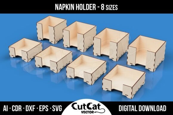 Servilletero De 8 Tamanos Diferentes Creativo Digital