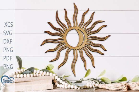 Sol Y Luna Decoracion Del Hogar Creativo Digital