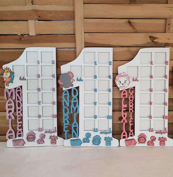 Aniversario Primer 1er Ano Bebe Marco De Fotos Creativo Digital