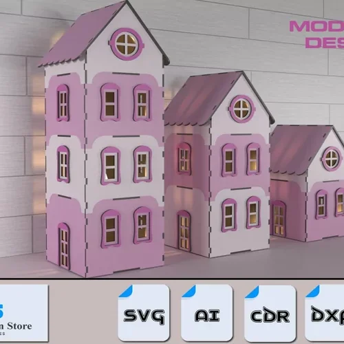 Casa De Munecas En Miniatura Con Diseno Modular Creativo Digital