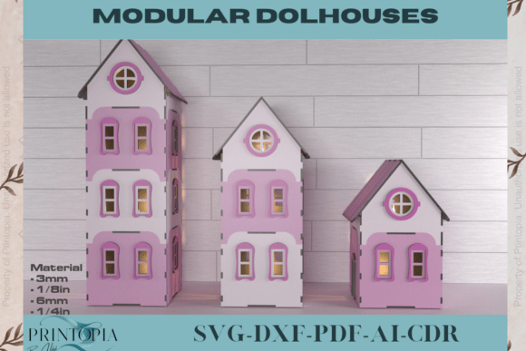 Casa De Munecas En Miniatura Creativo Digital