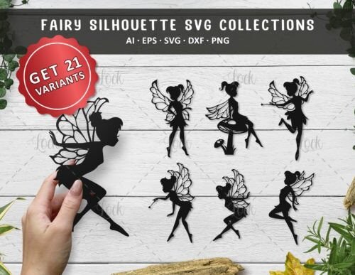 colecciones-svg-de-silueta-de-hadas-creativo-digital Colecciones Svg De Silueta De Hadas Creativo Digital