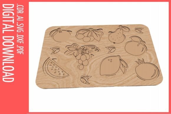 Rompecabezas Educativo De Frutas Y Bayas Creativo Digital