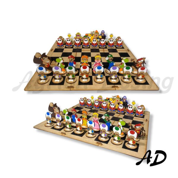 Ajedrez Y Alcancias De Mario Bros Creativo Digital