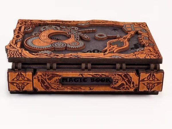 Caja De Libro Steampunk Creativo Digital