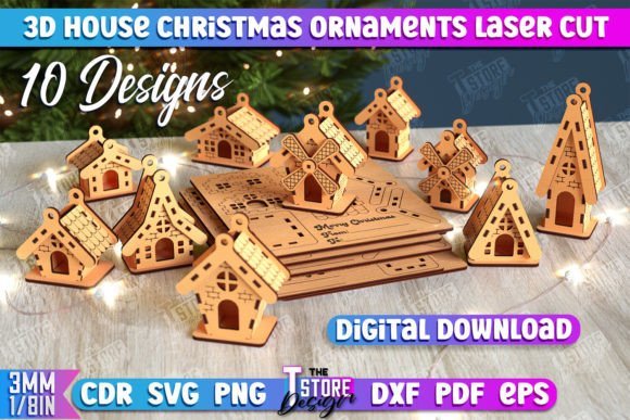 Casa Navidena Para Montar Creativo Digital