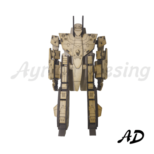 Fantastico Modelo Armable 3d Valkyrie Vf Creativo Digital