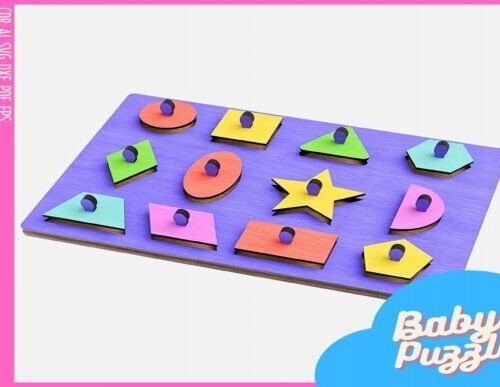 Figuras De Rompecabezas Educativos Montessori Creativo Digital