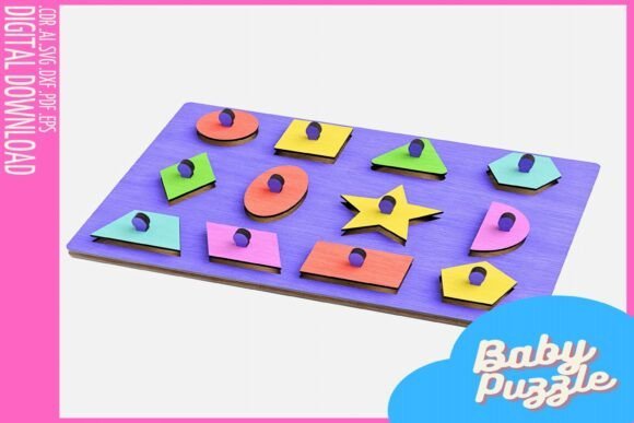 Figuras De Rompecabezas Educativos Montessori Creativo Digital