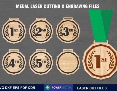 Formas De Medallas De Ganador Del Juego Creativo Digital