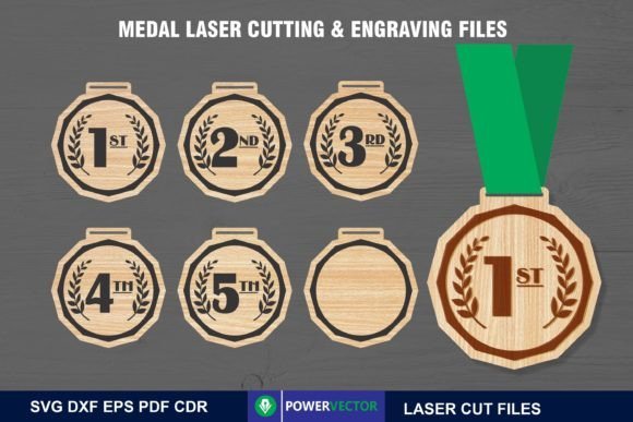 Formas De Medallas De Ganador Del Juego Creativo Digital
