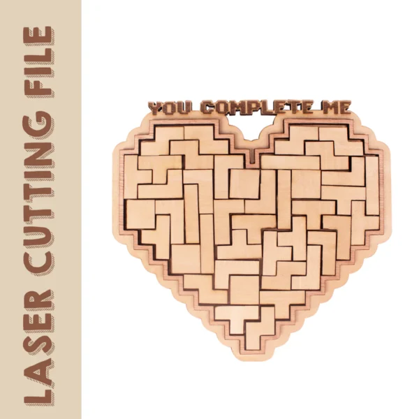 Juego Corazon Tetris Creativo Digital