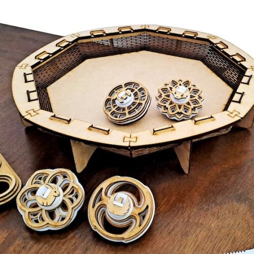 Juego De 4 Trompos Con Estadio Creativo Digital