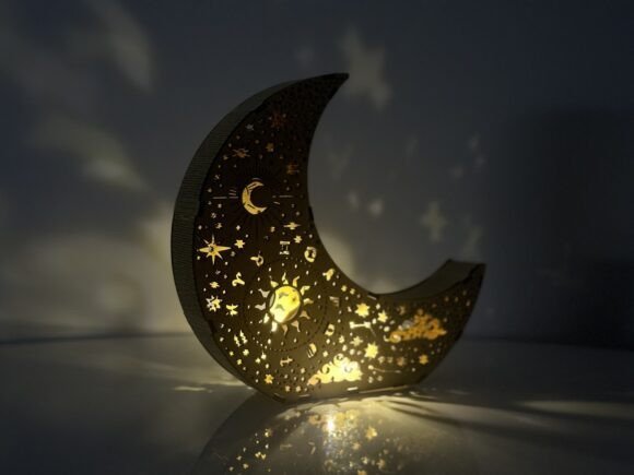 Candelabro De Luna Creativo Digital