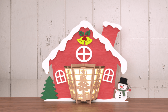 Farol De Casa Navidena Creativo Digital